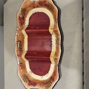 Ambiance Collection, Romance, By Nanette Vachee Divided Ceramic Serving Tray, Ne